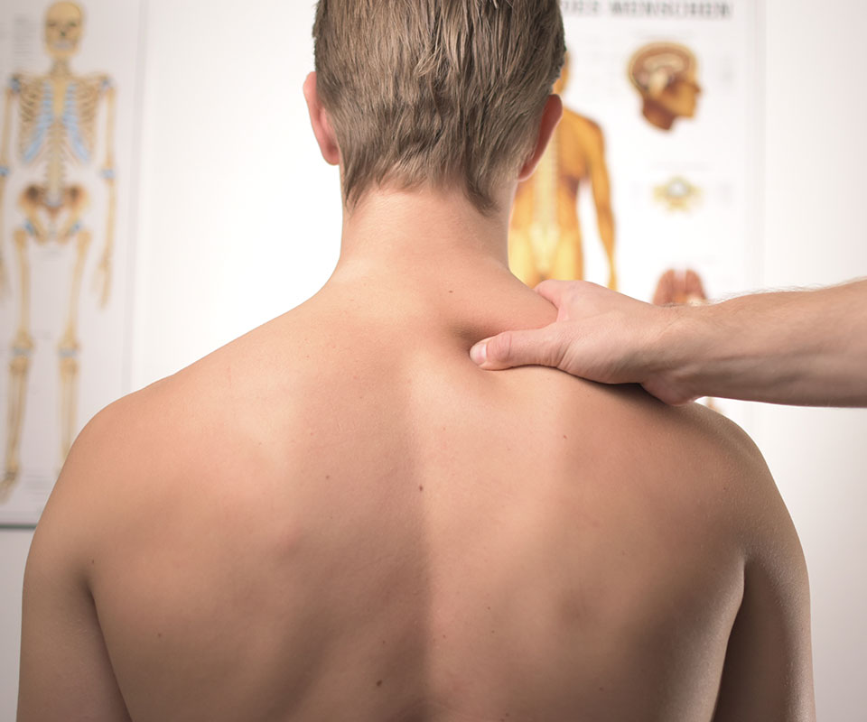 http://a%20shirtless%20blonde%20gentleman%20with%20in%20a%20chiropractor's%20treatment%20room%20getting%20his%20trap%20muscle%20adjusted